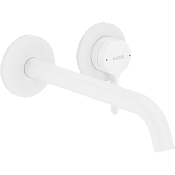 Axor One Смеситель для раковины встраиваемый внешняя часть, с донным клапаном, цвет: матовый белый 48120700