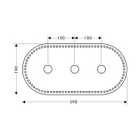 Axor Shower Solutions Уплотнительная манжета на 3 отверстия, полиуретан 96383000