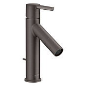 Axor Starck Смеситель для раковины на 1 отверстие с донным клапаном, цвет: шлифованный черный хром 10001340