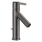 Axor Starck Смеситель для раковины на 1 отверстие с донным клапаном, цвет: полированный черный хром 10007330