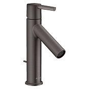 Axor Starck Смеситель для раковины на 1 отверстие с донным клапаном, цвет: шлифованный черный хром 10007340