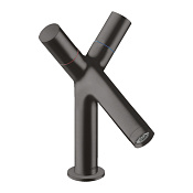 Axor Starck Смеситель для раковины на 1 отверстие с донным клапаном, цвет: шлифованный черный хром 10030340