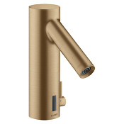 Axor Starck Смеситель для раковины электронный без донного клапана, цвет: шлифованная бронза 10101140