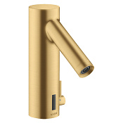 Axor Starck Смеситель для раковины электронный без донного клапана, цвет: шлифованное золото 10101250