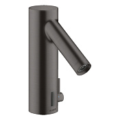 Axor Starck Смеситель для раковины электронный без донного клапана, цвет: шлифованный черный хром 10101340