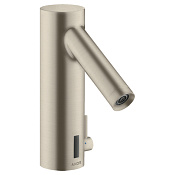 Axor Starck Смеситель для раковины электронный без донного клапана, цвет: шлифованный никель 10101820