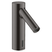 Axor Starck Смеситель для раковины электронный без донного клапана, цвет: шлифованный черный хром 10106340