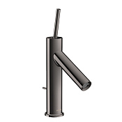 Axor Starck Смеситель для раковины на 1 отверстие с донным клапаном, цвет: полированный черный хром 10111330