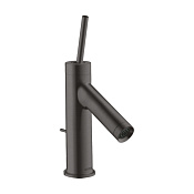 Axor Starck Смеситель для раковины на 1 отверстие с донным клапаном, цвет: шлифованный черный хром 10116340