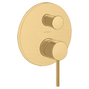 Axor Starck Смеситель для ванны встраиваемый на 2 потребителя, цвет: шлифованное золото 10418250