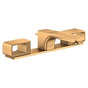 Axor Urquiola Смеситель для раковины на 3 отверстия с донным клапаном, цвет: шлифованное золото 11040250