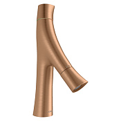 Axor Starck Organic Смеситель для раковины на 1 отверстие с донным клап., цвет: шлифованная бронза 12011140