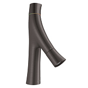 Axor Starck Organic Смеситель для раковины на 1 отверстие с дон. клап., цвет: шлифован. черный хром 12011340