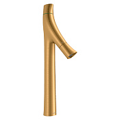 Axor Starck Organic Смеситель для раковины высокий на 1 отверстие с д/к, цвет: шлифованное золото 12013250