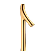 Axor Starck Organic Смеситель для раковины высокий на 1 отверстие с д/к, цвет: полированное золото 12013990