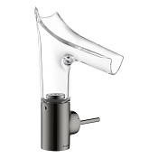 Axor Starck V Смеситель для раковины на 1 отверстие с донным клапаном, цвет: полирован. черный хром 12112330