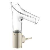 Axor Starck V Смеситель для раковины на 1 отверстие с донным клапаном, цвет: шлифованный никель 12112820