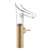 Axor Starck V Смеситель для раковины высокий на 1 отверстие с донным клап., цвет: шлифованная бронза 12114140