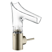 Axor Starck V Смеситель для раковины на 1 отверстие с донным клапаном, цвет: шлифованный никель 12123820