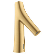 Axor Starck Organic Смеситель для раковины электронный без донного клапана, цвет: шлифованное золото 12174250