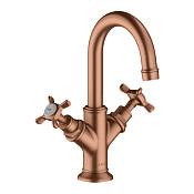 Axor Montreux Смеситель для раковины на 1 отверстие с дон. клап., цвет: шлифованное розовое золото 16505310