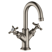 Axor Montreux Смеситель для раковины на 1 отверстие с донным клапаном, цвет: нержавеющая сталь 16505800