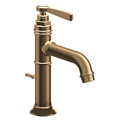 Axor Montreux Смеситель для раковины на 1 отверстие с донным клапаном, цвет: шлифованная бронза 16515140