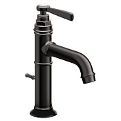 Axor Montreux Смеситель для раковины на 1 отверстие с донным клапаном, цвет: шлифованный черный хром 16515340