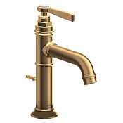 Axor Montreux Смеситель для раковины на 1 отверстие с донным клапаном, цвет: шлифованная латунь 16515950