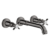 Axor Montreux Смеситель для раковины встраиваемый внешняя часть, с д/к, цвет: полир. черный хром 16532330