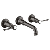 Axor Montreux Смеситель для раковины встраиваемый внешняя часть, с д/к, цвет: шлиф. черный хром 16534340