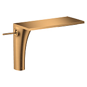 Axor Massaud Смеситель для раковины высокий на 1 отверстие с донным клап., цвет: шлифованное золото 18020250