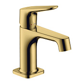 Axor Citterio M Смеситель для раковины на 1 отверстие с донным клапаном, цвет: полированное золото 34016990