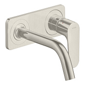 Axor Citterio M Смеситель для раковины встраиваемый внешняя часть, с д/к, цвет: нержавеющая сталь 34112800