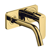 Axor Citterio M Смеситель для раковины встраиваемый внешняя часть, с д/к, цвет: шлифованное золото 34112990