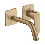 Axor Citterio M Смеситель для раковины встраиваемый внешняя часть, с д/к, цвет: шлифованная бронза 34113140