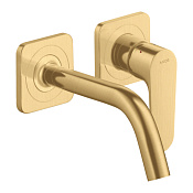 Axor Citterio M Смеситель для раковины встраиваемый внешняя часть, с д/к, цвет: шлифованное золото 34113250