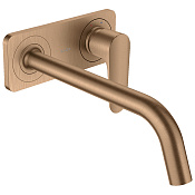 Axor Citterio M Смеситель для раковины встраиваемый внешняя часть, с д/к, цвет: шлифованная бронза 34115140