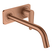 Axor Citterio M Смеситель для раковины встраиваемый, внеш. часть, с д/к, цвет: шлиф. красное золото 34115310