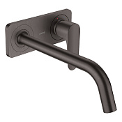 Axor Citterio M Смеситель для раковины встраиваемый, внешняя часть, с д/к, цвет: шлифов. черный хром 34115340