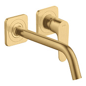 Axor Citterio M Смеситель для раковины встраиваемый внешняя часть, с д/к, цвет: шлифованное золото 34116250