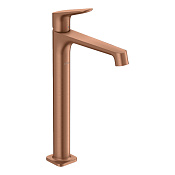 Axor Citterio M Смеситель для раковины высокий на 1 отверстие с д/к, цвет: шлифован. розовое золото 34127310