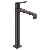 Axor Citterio M Смеситель для раковины высокий на 1 отверстие с д/к, цвет: шлифованный черный хром 34127340