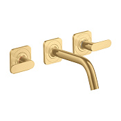 Axor Citterio M Смеситель для раковины встраиваемый внешняя часть, с д/к, цвет: шлифованное золото 34313250