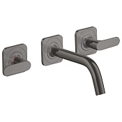 Axor Citterio M Смеситель для раковины встраиваемый внешняя часть, с д/к, цвет: шлиф. черный хром 34313340