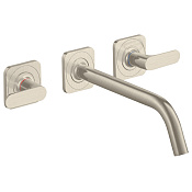 Axor Citterio M Смеситель для раковины встраиваемый, внешняя часть, с д/к, цвет: шлиф. никель 34315820