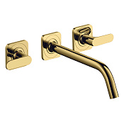 Axor Citterio M Смеситель для раковины встраиваемый, внешняя часть, с д/к, цвет: шлиф. золото 34315990