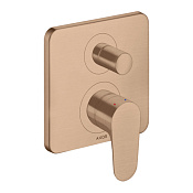 Axor Citterio M Смеситель для ванны встраиваемый на 2 потребителя, цвет: шлифованное розовое золото 34427310