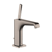 Axor Citterio E Смеситель для раковины на 1 отверстие с донным клапаном, цвет: нержавеющая сталь 36100800