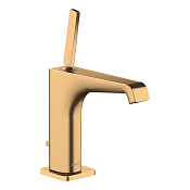 Axor Citterio E Смеситель для раковины на 1 отверстие с донным клапаном, цвет: шлифованная латунь 36100950